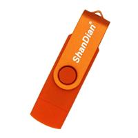ShanDian High Speed Flash Drive 128GB - USB en USB-C Stick Geheugen Kaart - Paars