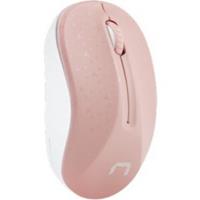 Natec Toucan - mouse - 2.4 GHz - white pink - Maus (Pink)