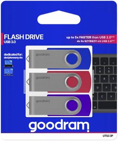 GOODRAM UTS3 USB 3.0 64GB 3-pack mix