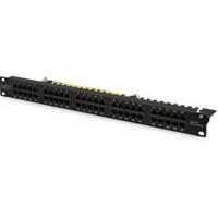 Assmann DIGITUS CAT 3 ISDN Patch Panel, ungeschirmt, 50-Port schwarz