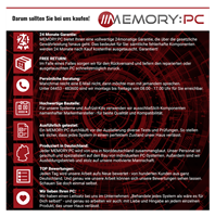 MemoryPC GAMING PC INTEL i9-12900KF 16x 3.20GHz | 16GB DDR5 | RTX 3080 10GB | 500GB SSD + 2TB HDD | Windows 10 Home