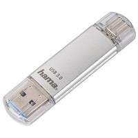 Hama USB-StickC-Laeta, USB-C USB 3.1/USB 3.0, 256GB, 70 M »Silber«