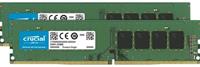 CRUCIAL DDR4 - pakket - 16 GB: 2 x 8 GB - DIMM 288-PIN - 3200 MHz /
