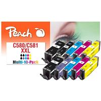 Peach Patrone Canon 580XXL/581XXL, PEA, Multi10Pack, FW komp (PI100-437)