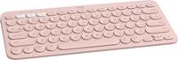 Logitech draadloos toetsenbord K380, azerty, roze