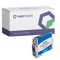 FairToner Kompatibel für Epson C13T02W24010 / 502XL Druckerpatrone Cyan