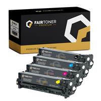 FairToner Premium 4er Multipack Set Kompatibel für HP CF380X-CF383A Toner