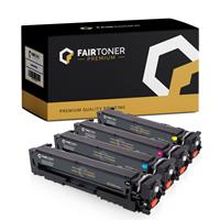 FairToner Premium 4er Multipack Set Kompatibel für HP CF540X-CF543X Toner