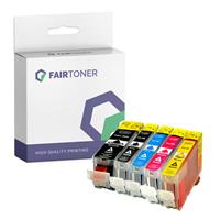 FairToner 5er Multipack Set Kompatibel für Canon PGI-5 CLI-8 Druckerpatronen