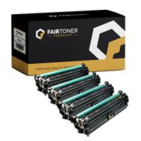 FairToner Premium 4er Multipack Set Kompatibel für HP CE740A-CE743A Toner