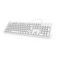 Hama »Tastatur, kabelgebunden« PC-Tastatur (KC-200, Wei)