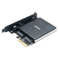 Akasa AK-PCCM2P-03 - storage controller - M.2 Card / SATA 6Gb/s - PCIe