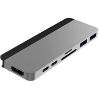 Hyper DUO 7-in-2 MacBook Pro Hub, Silber