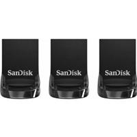 SanDisk Ultra Fit USB 3.1 32 GB Flash Drive 3-Pack