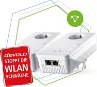 Devolo »Mesh WLAN 2 Starter Kit (2400 Mbit/s, G.hn, 4x GB LAN, bestes Mesh Tri-Band)« Netzwerk-Switch