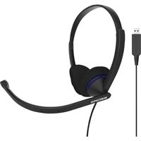 KOSS CS200 On Ear headset Computer Kabel Zwart Ruisonderdrukking (microfoon), Noise Cancelling