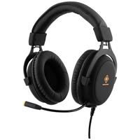 Deltaco Gaming GAM-030 Over Ear headset Gamen Stereo Zwart Volumeregeling, Microfoon uitschakelbaar (mute)