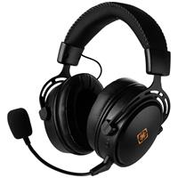 DELTACO GAMING DH410 Kabelloses Gaming Headset Kopfhörer (Aluminiumrahmen, Verstellbares Kopfband, 3,5-mm-Kabel, Akku mit 1100 mAh, Bis zu 17 Stunden Spielzeit)