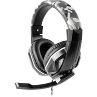 Steelplay HP42 Over Ear headset Gamen Stereo Camouflage grijs Volumeregeling, Microfoon uitschakelbaar (mute)
