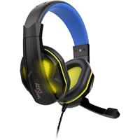 Steelplay HP47 Over Ear headset Gamen Stereo Zwart/blauw Volumeregeling, Microfoon uitschakelbaar (mute)