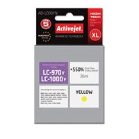 Brother Zonder Chip ActiveJet AB-1000YN Ink voor Brother-printer; Brother LC1000 / LC970Y vervanging; 35 ml; geel