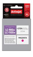 Brother Zonder Chip ActiveJet AB-1100MNX-inkt voor brother printer; Brother LC1100 / LC980M-vervanging; Opperste; 19,5 ml; magenta