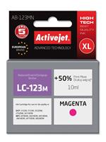 Brother Zonder Chip ActiveJet AB-123MN inkt voor brother printer; Brother LC123M / LC121M Vervanging; Opperste; 10 ml; magenta