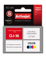ActiveJet Tusz Activejet ACC-36N (zamiennik Canon CLI-36 Su - Tintenpatrone Farbstofftinten (cyan, magenta, gelb, schwarz)