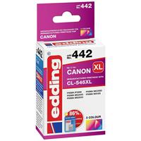 Edding Cartridge vervangt Canon CL-546XL Compatibel Cyaan, Magenta, Geel EDD-442 18-442