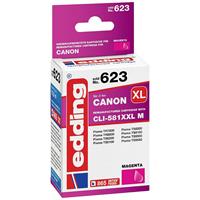 Edding Cartridge vervangt Canon CLI-581XXLM Compatibel Magenta EDD-623 18-623