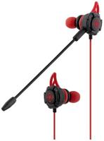 DELTACO GAMING GAM-076 In Ear headset Gamen Kabel Stereo Zwart, Rood Headset