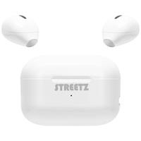 STREETZ TWS-114 In Ear headset Bluetooth Stereo Wit Indicator voor batterijstatus, Headset, Oplaadbox, Volumeregeling, Touchbesturing