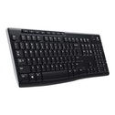 Logitech Wireless Keyboard K270. Toetsenbord formaat: Volledige grootte (100%). Stijl toetsenbord: Recht. Connectiviteitstechnologie: Draadloos, Aansluiting: RF Draadloos, Toetsenbordindeling: QWERTY,
