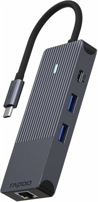 Rapoo USB-C Multiport Adapter 8-in-1, gr