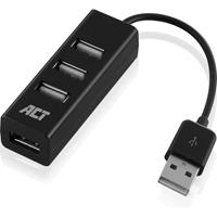 ACT USB Hub 2.0, 4x USB-A, mini
