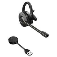 Jabra Engage 55 On Ear headset Telefoon DECT Mono Zwart Volumeregeling, Microfoon uitschakelbaar (mute), Mono, Oorbeugel