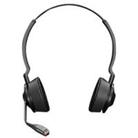 Jabra Engage 55 On Ear headset Telefoon DECT Stereo Zwart Volumeregeling, Microfoon uitschakelbaar (mute)