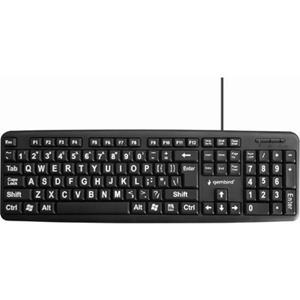 Gembird KB-US-103 - keyboard - QWERTY - US - black - Tastaturen - Schwarz