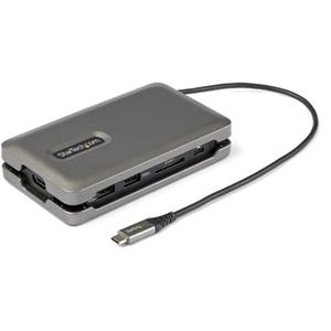 StarTech.com USB C Multiport Adapter - USB C auf 4K 60Hz HDMI 2.0 Dockingstation/Reiseadapter - 2-Port 10Gbit/s USB Hub - 100W Power Delivery stromversorgung - SD/MicroSD - 25 cm Kabel (DKT31CSDHPD3) 