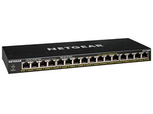 Netgear GS316PP Gigabit Ethernet (10/100/1000) Zwart Power over Ethernet (PoE)