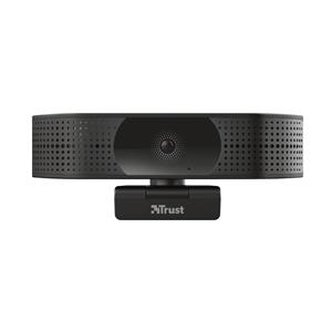 TRUST Teza 4K Ultra HD Streaming-Webcam, Blickschutzfilter, Autofokus, 2 Mikrofone, Dreibeinstativ incl.