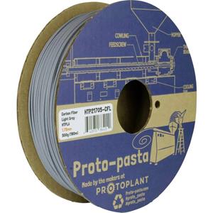 Proto-Pasta HTP21705-CFL Light Gray Carbon PLA Filament PLA 1.75mm 500g Hellgrau 1St.