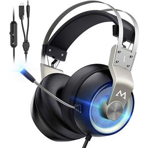 MiPow »Mipow EG3 Pro Gaming Over Ear Headset kabelgebunden 7.1 Surround Schwarz Mikrofon-Rauschunterdrückun« Kopfhörer