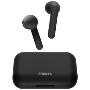 STREETZ TWS-104 In Ear headset Bluetooth Stereo Zwart Indicator voor batterijstatus, Headset, Oplaadbox, Touchbesturing