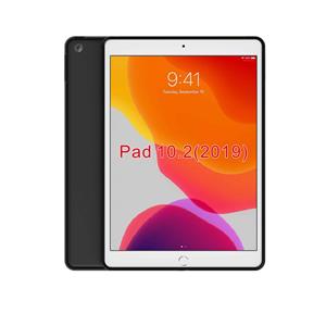 Fonu.nl FONU Siliconen Backcase Hoes iPad 9 2021 / iPad 8 2020 / iPad 7 2019 - 10.2 inch - Matt Zwart