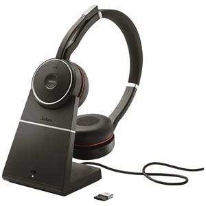 Jabra Evolve 75 Second Edition - MS Teams On Ear headset Radiografisch, Bluetooth, Kabel Telefoon Stereo Zwart Ruisonderdrukking (microfoon), Noise Cancelling