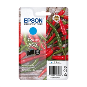 Epson Original 503 Chilischoten Druckerpatrone - cyan (C13T09Q24010)