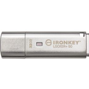 Kingston Technology IronKey Locker+ 50 USB flash drive 32 GB USB Type-A 3.2 Gen 1 (3.1 Gen 1) Zilver