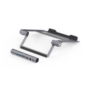 i-Tec Metal Cooling Laptop Stand + USB-C Dock Metal Pad