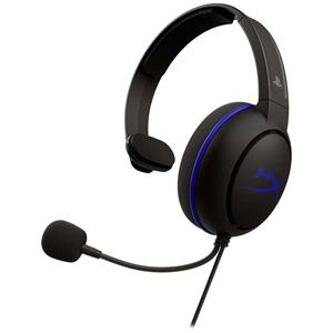 HyperX Cloud Chat Headset (PS4 licensed) Gaming Over Ear Headset kabelgebunden Mono Schwarz/Blau Lau